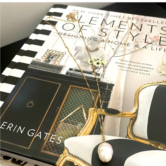 Real Gold Plated Single Freshwater Pearl Necklace - Picture 5 of 6